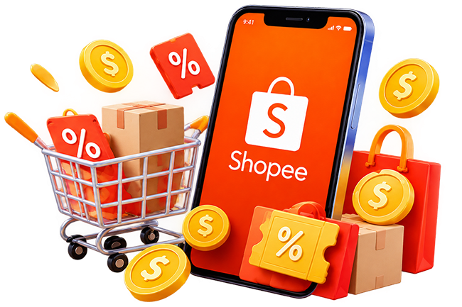Mua sắm trên shopee - Nhận hoàn tiền